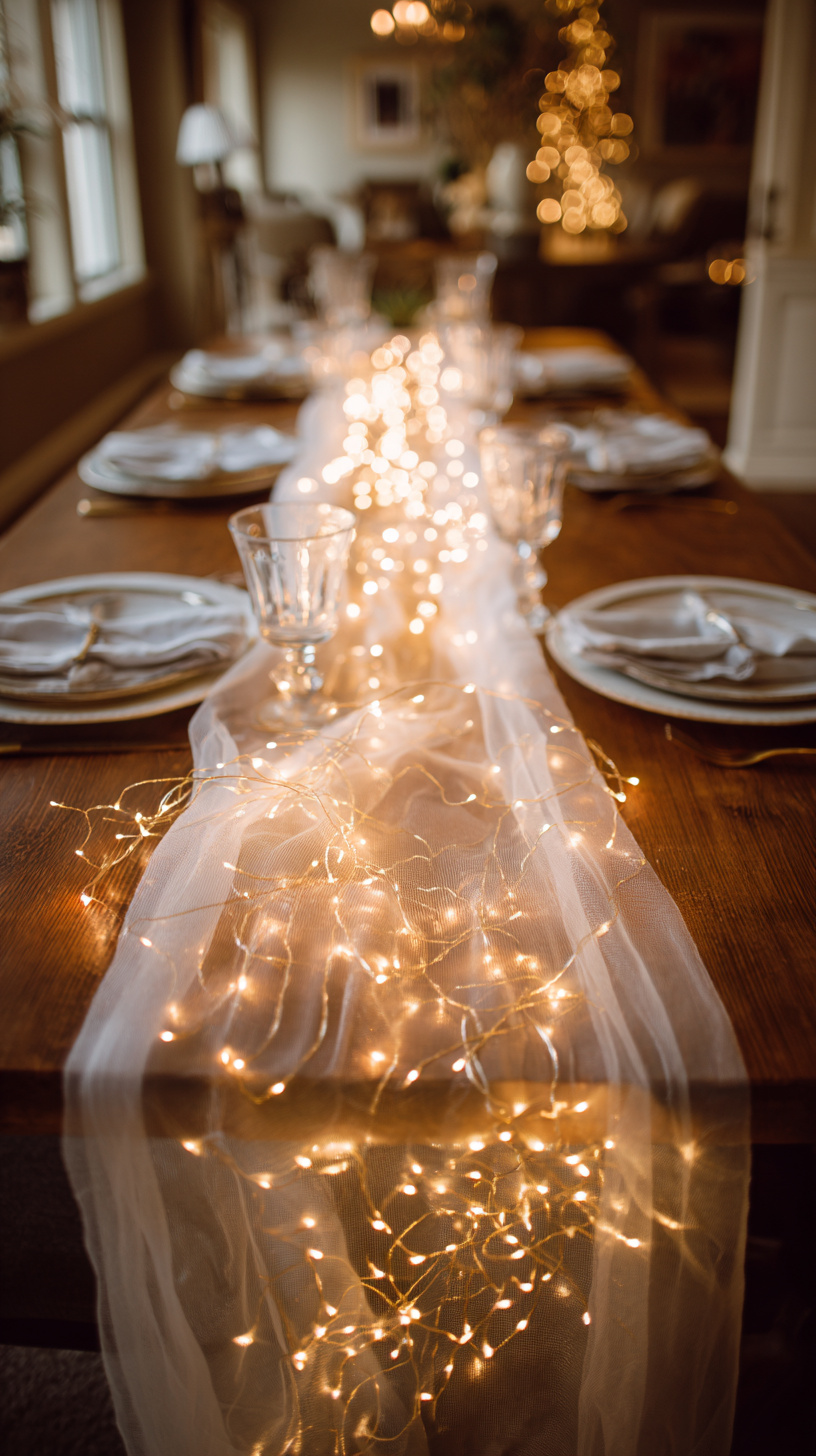 Twinkle Light Table Setup - Image 3