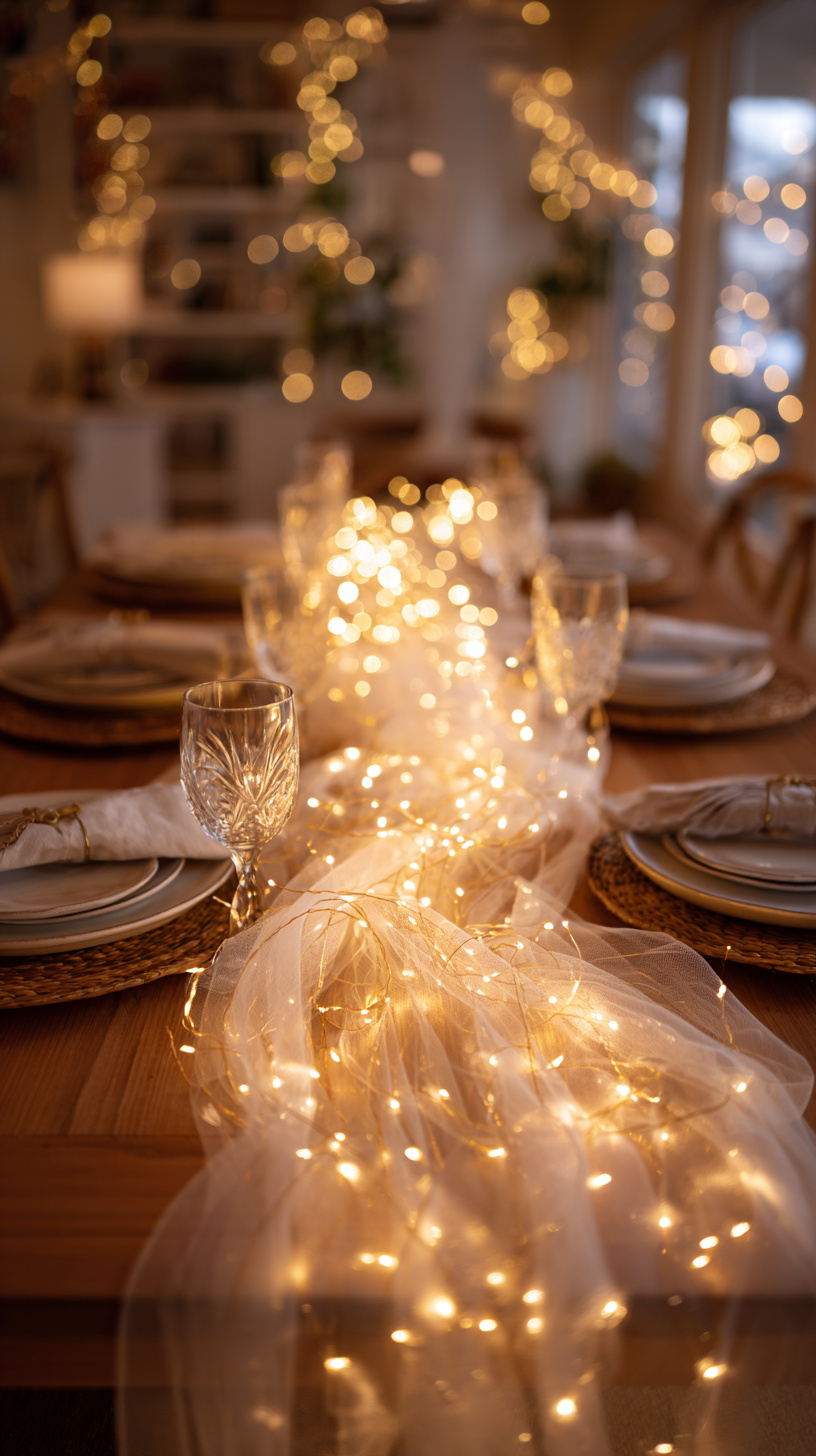 Twinkle Light Table Setup - Image 1