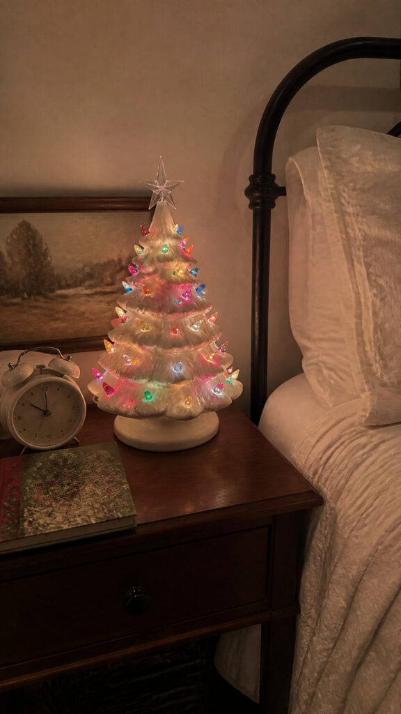 Bedroom and Nightstand Displays for Cozy Holiday Vibes