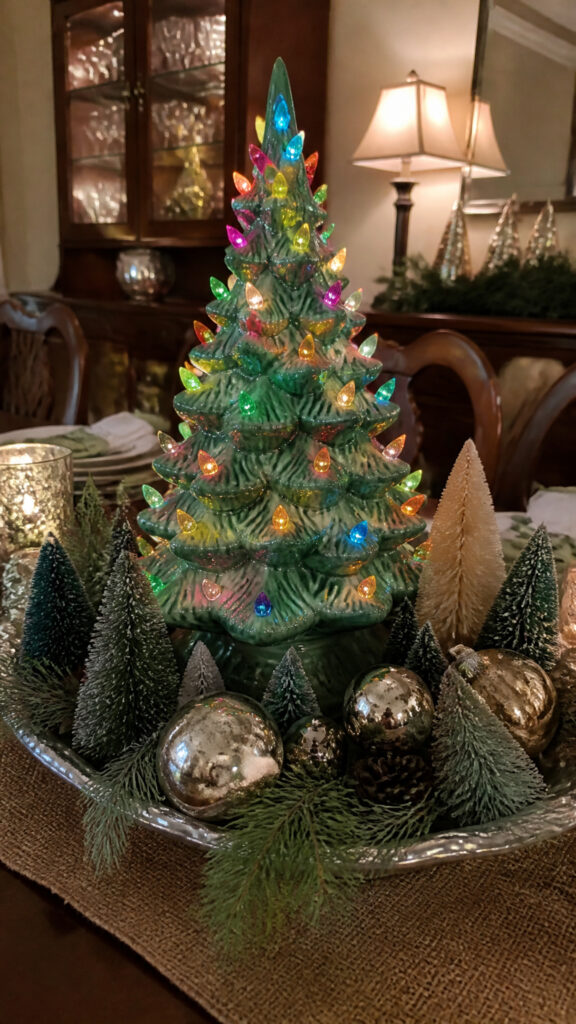 Creating a Stunning Vintage Ceramic Christmas Tree Centerpiece