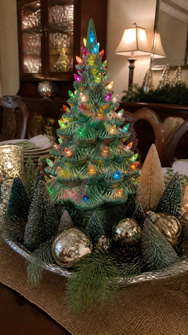 Creating a Stunning Vintage Ceramic Christmas Tree Centerpiece