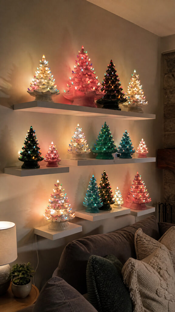Creating a Vintage Ceramic Christmas Tree Gallery Wall