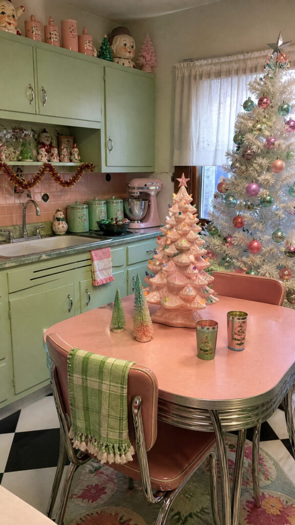 Mint Green and Pink Retro Sweetness