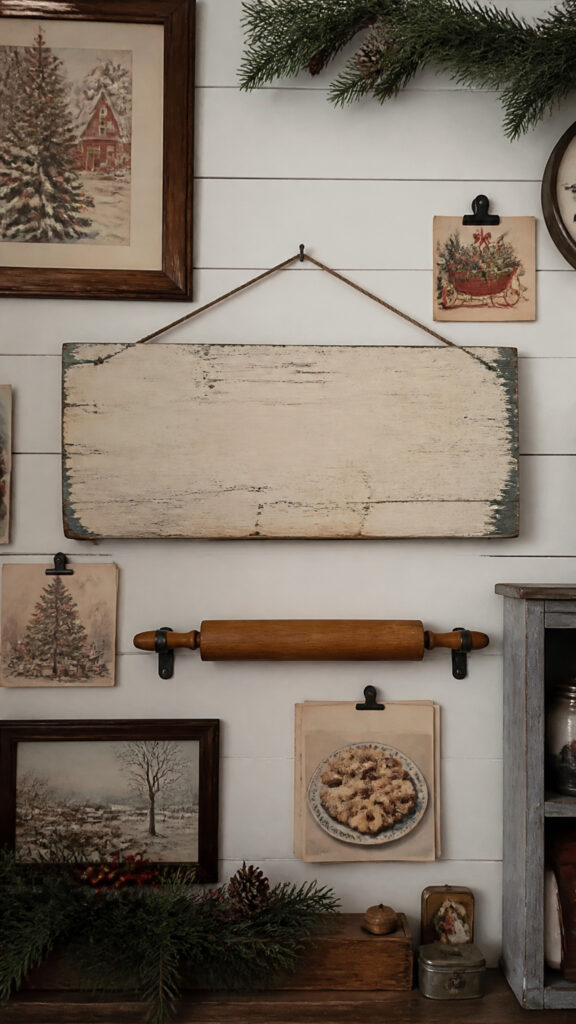 Bring in Vintage Christmas Signs and Wall Art