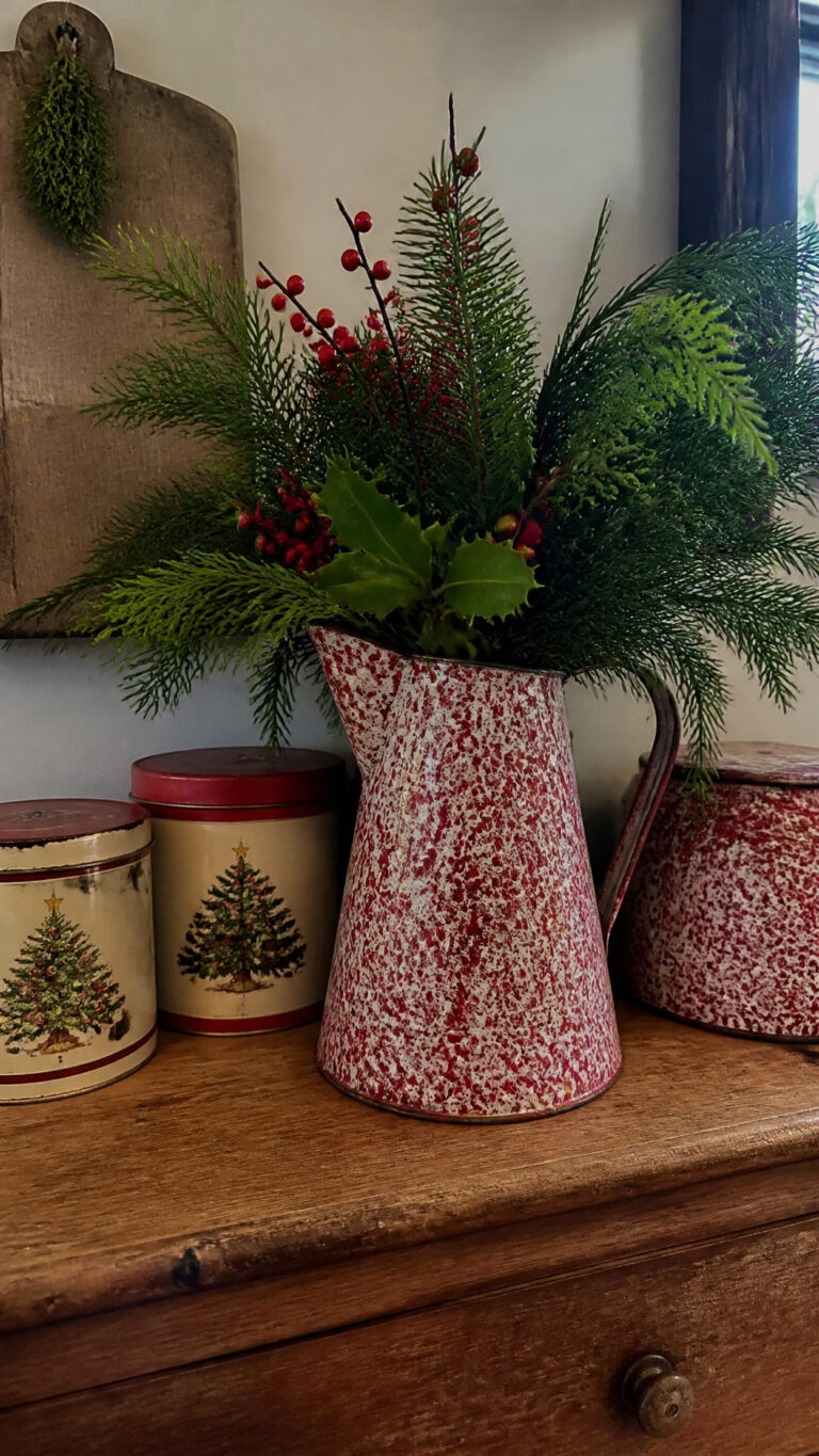 Display Vintage Enamelware and Tin Containers