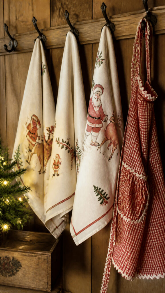 Hang Retro Kitchen Towels and Aprons