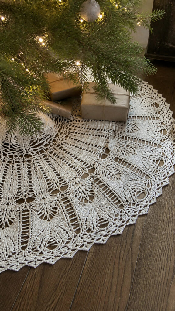 Crocheted or Knitted Snowflake Pattern