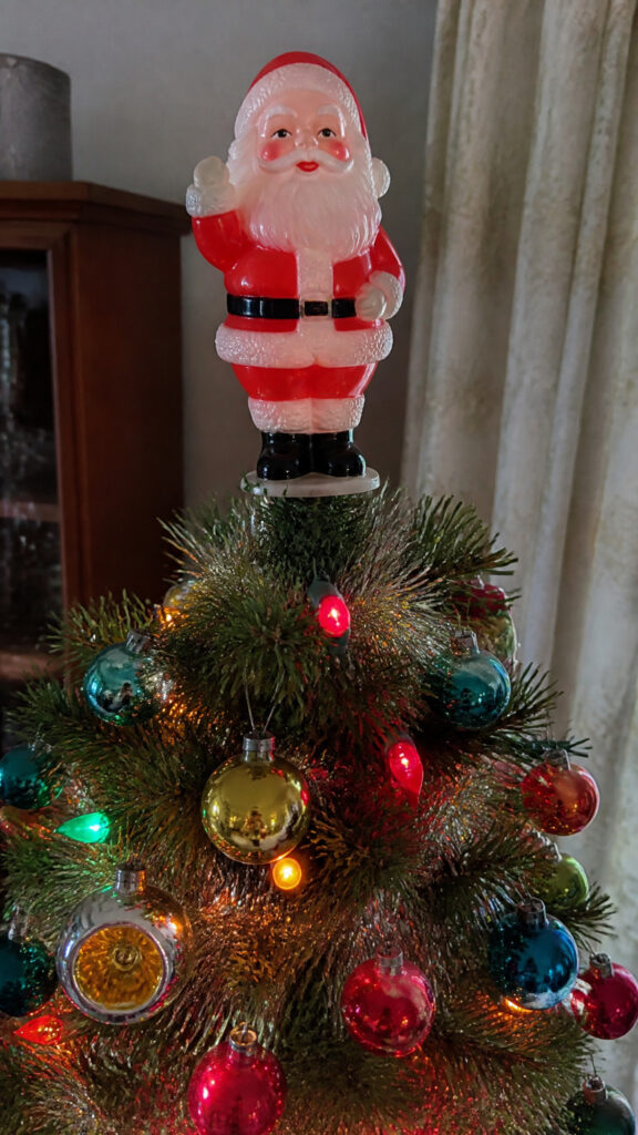 Charming Plastic Santa and Character Toppers
