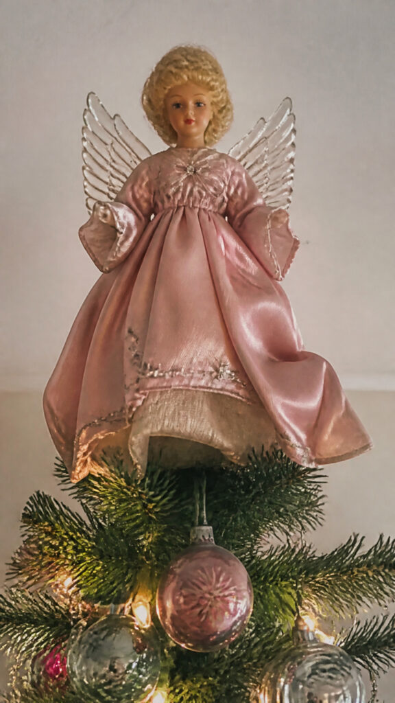 Retro Angel Toppers with Spun Glass Wings