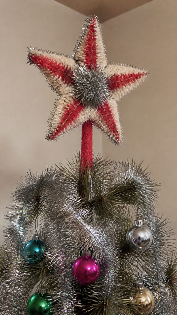 Whimsical Chenille and Tinsel Toppers