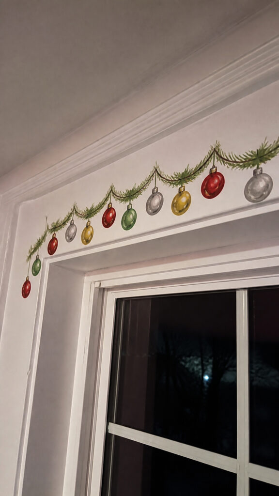 Vintage Ornament and Garland Borders
