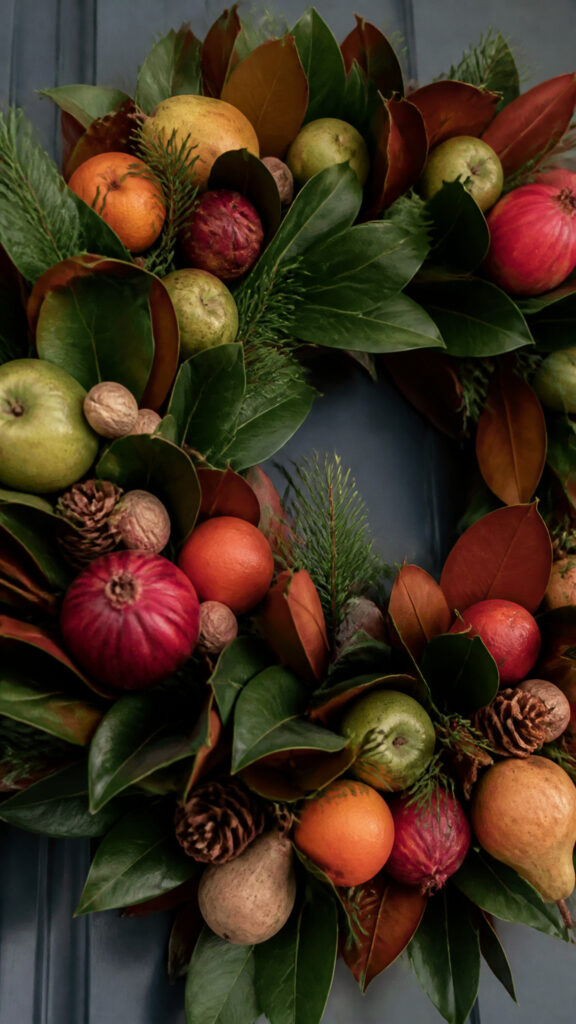 Traditional Della Robbia Fruit Wreath