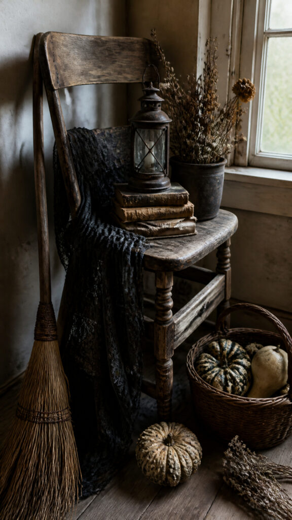 Arrange an Antique Chair Vignette