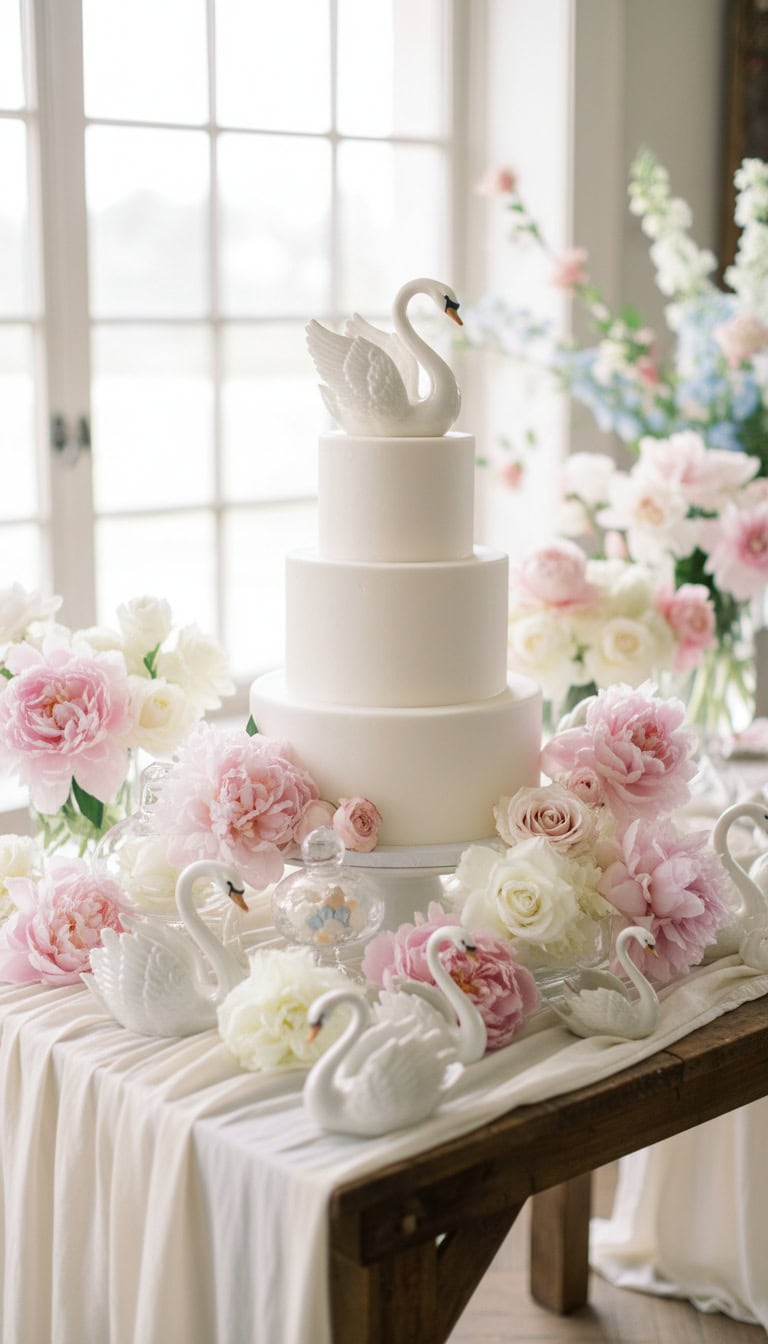 Vintage Swan Toppers