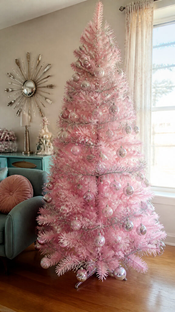 Pink Tinsel Tree Perfection