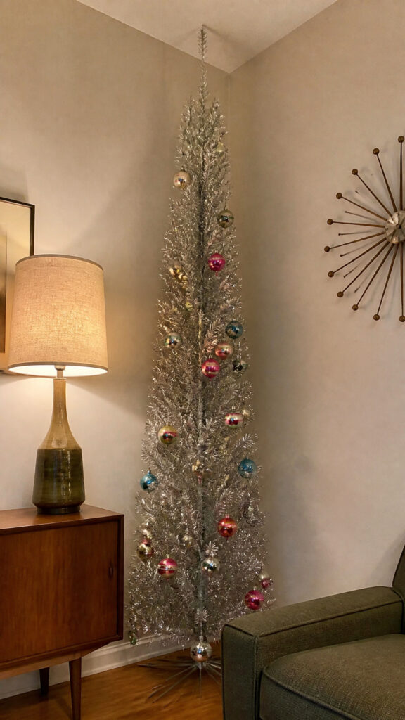 Slim and Pencil Tinsel Trees