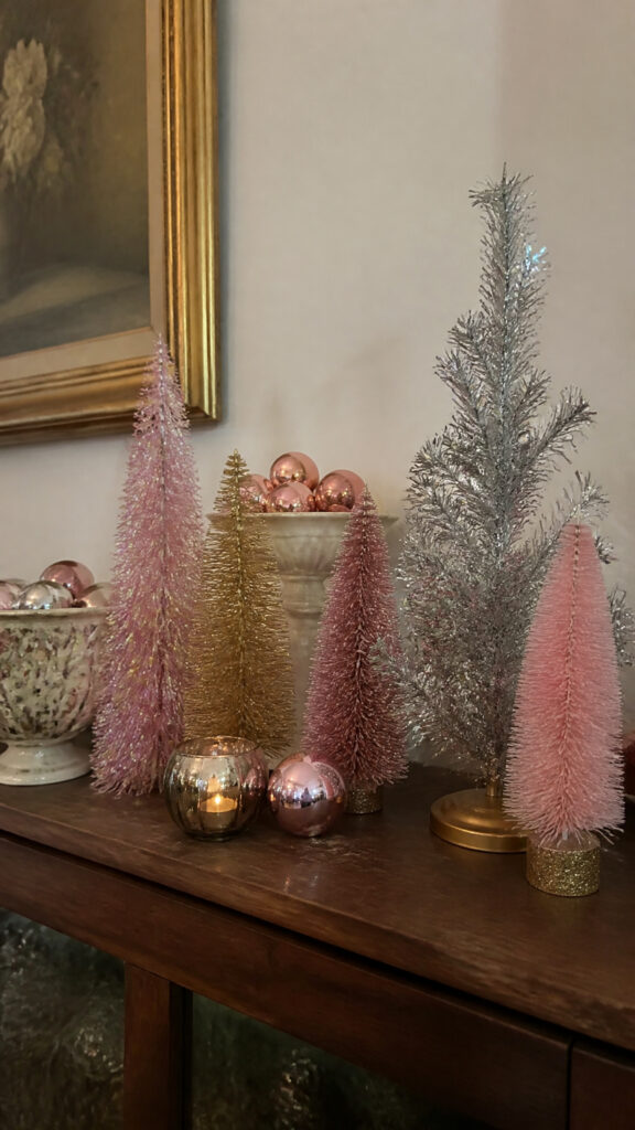 Tabletop Tinsel Trees for Every Room