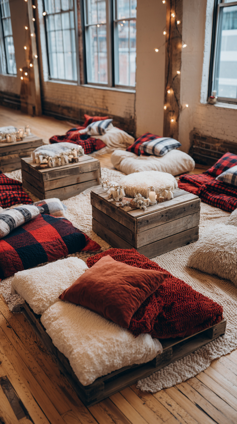 Warm Plaid Picnic Setup - Image 2