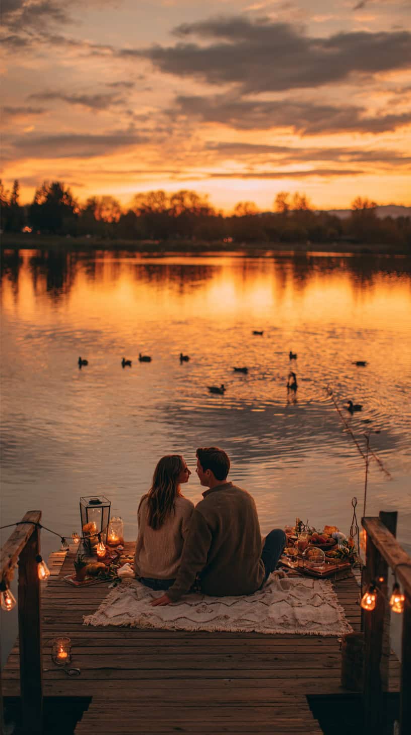 Waterside Night Picnic Peace - Image 1