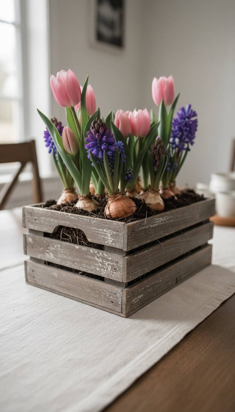 Whimsical Bulb Wood Box