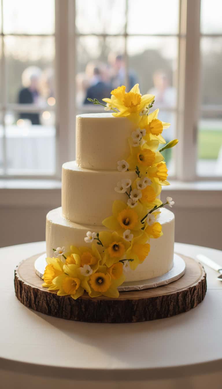 Whimsical Daffodil Cakes