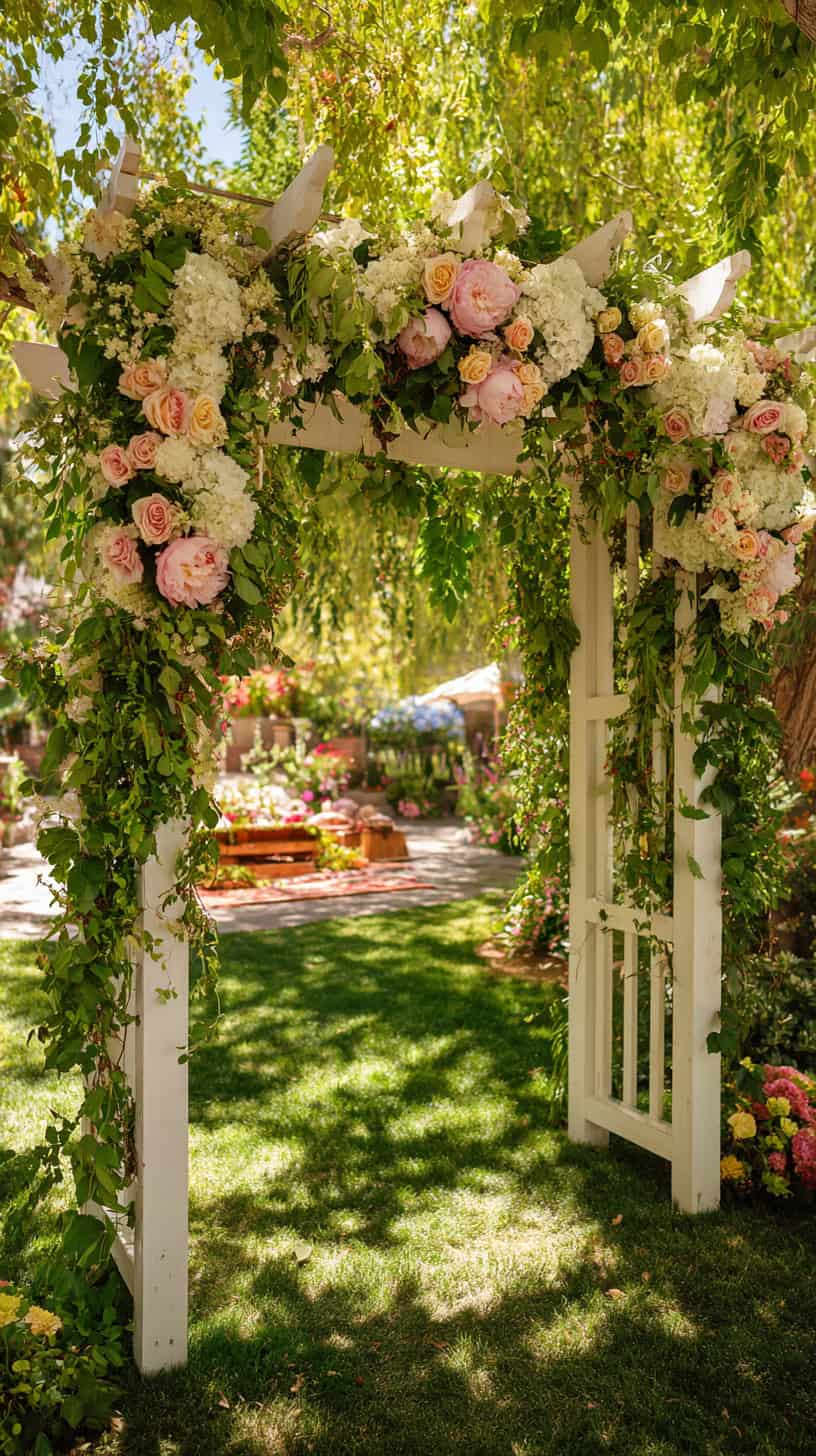 Whimsical Flower Arch - Image 1