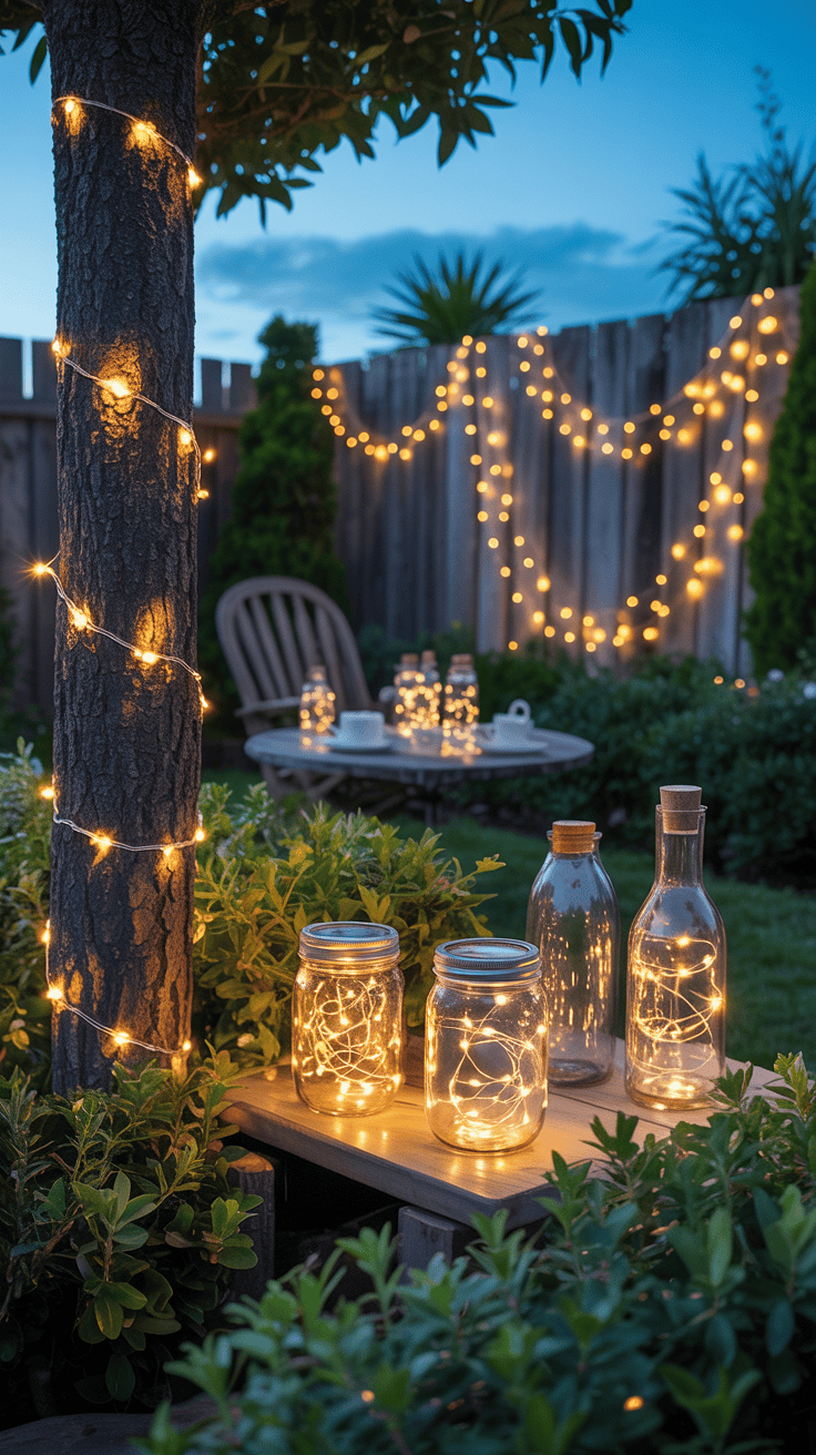 Whimsical Garden Party Fairy Light Touches