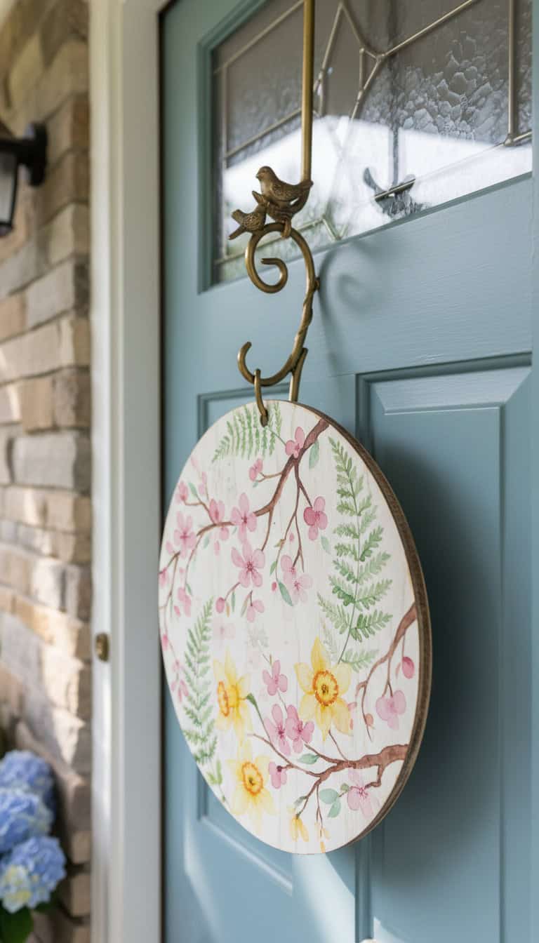 Whimsical Spring Door Signs and Door Wreath Hangers