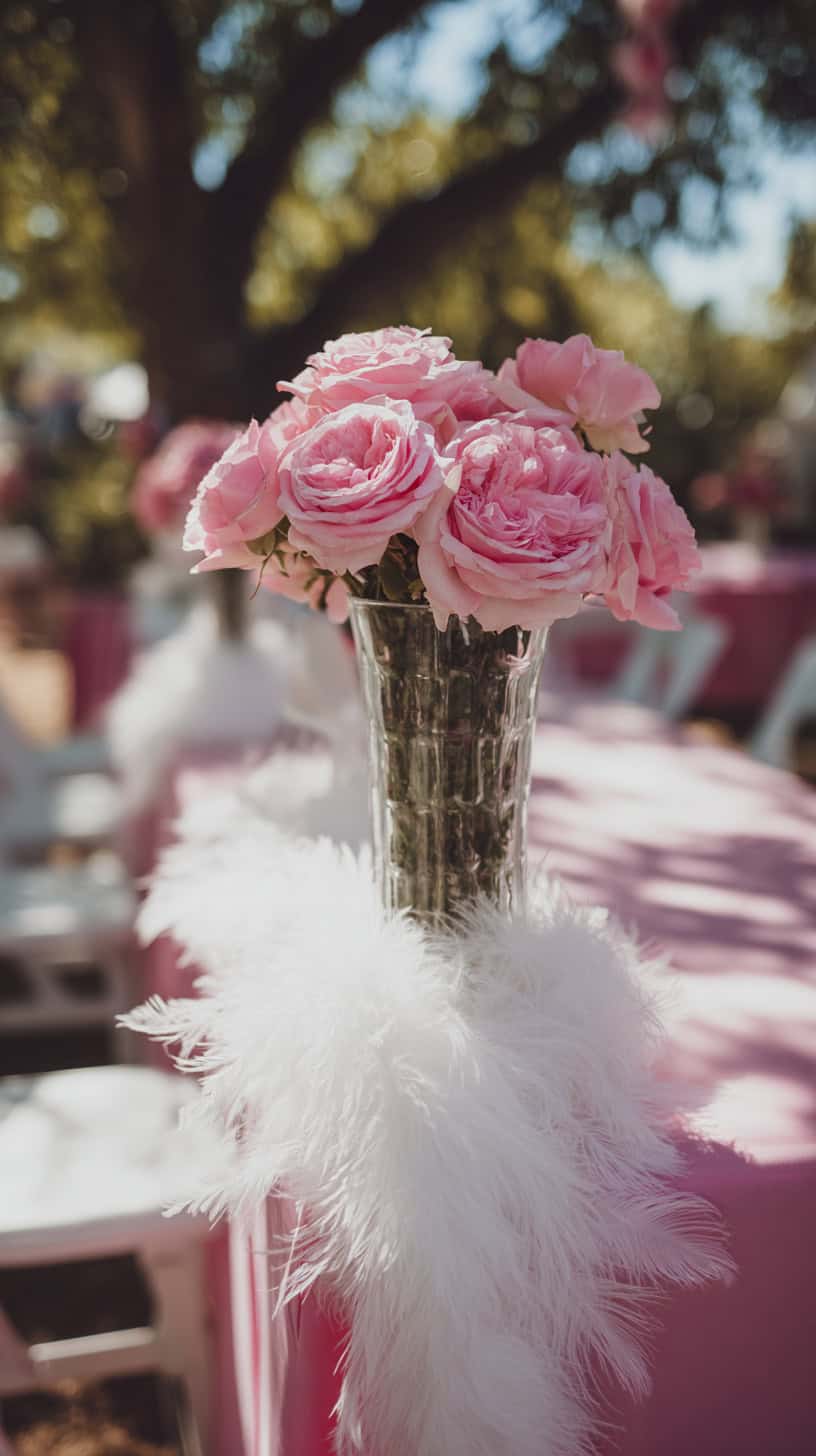 White Feather Boa Trim - Image 2