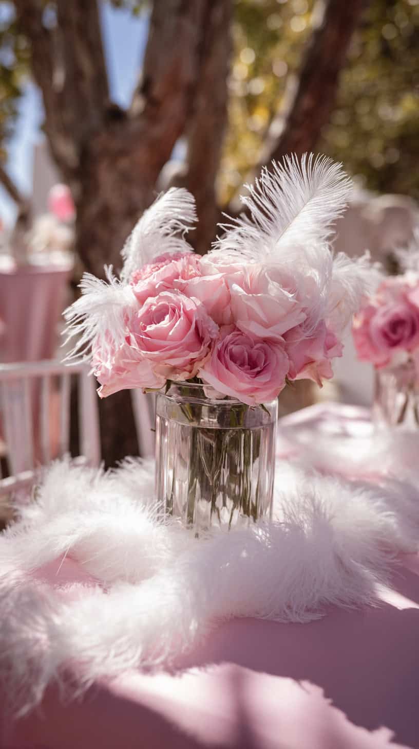 White Feather Boa Trim - Image 1
