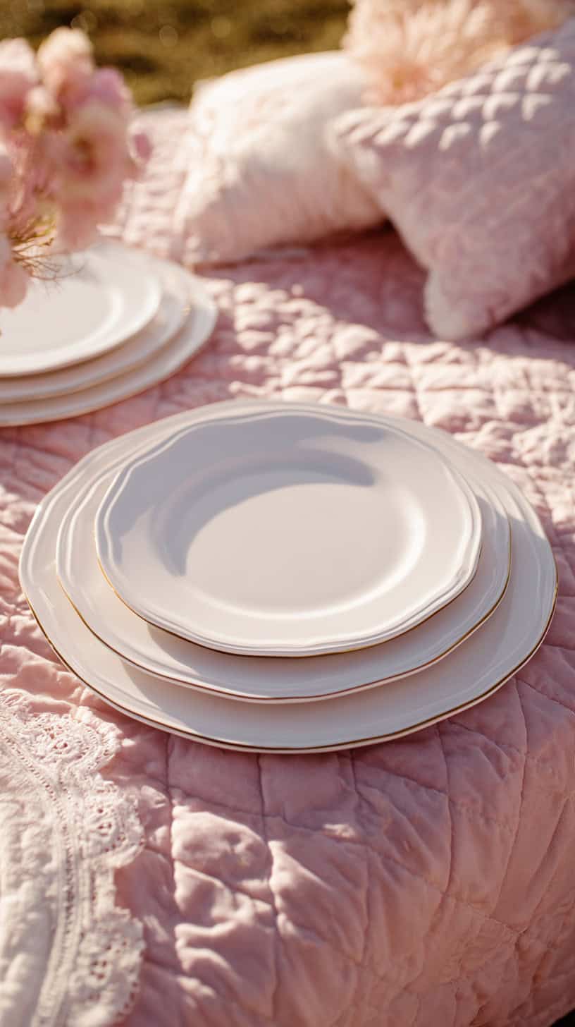 White Porcelain Plates - Image 2