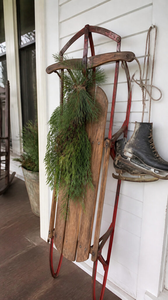 Vintage Sleds and Skates