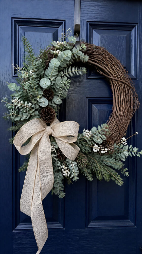Winter Wreath with Natural Elements