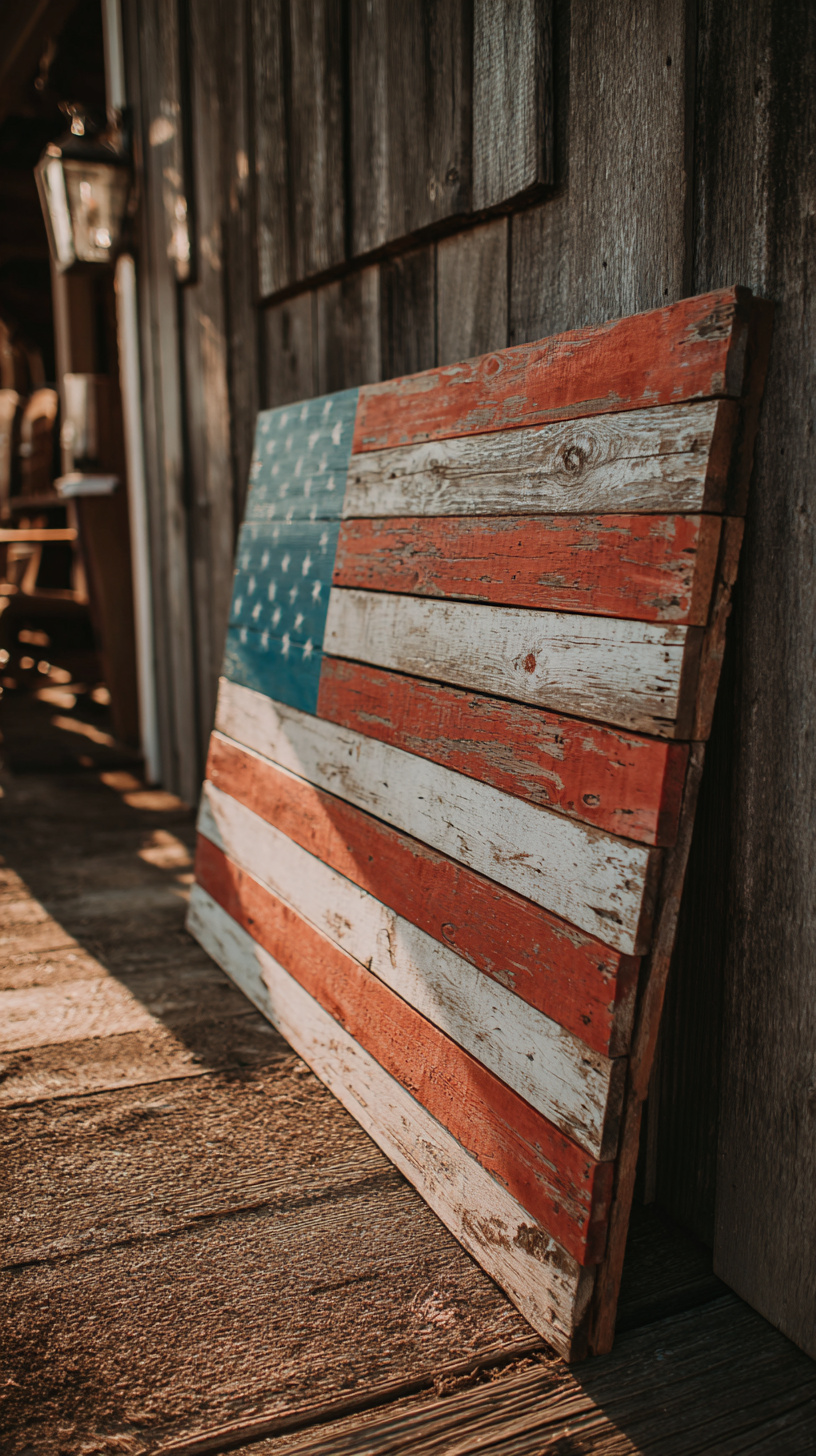 Wood Pallet Flag Display - Image 2