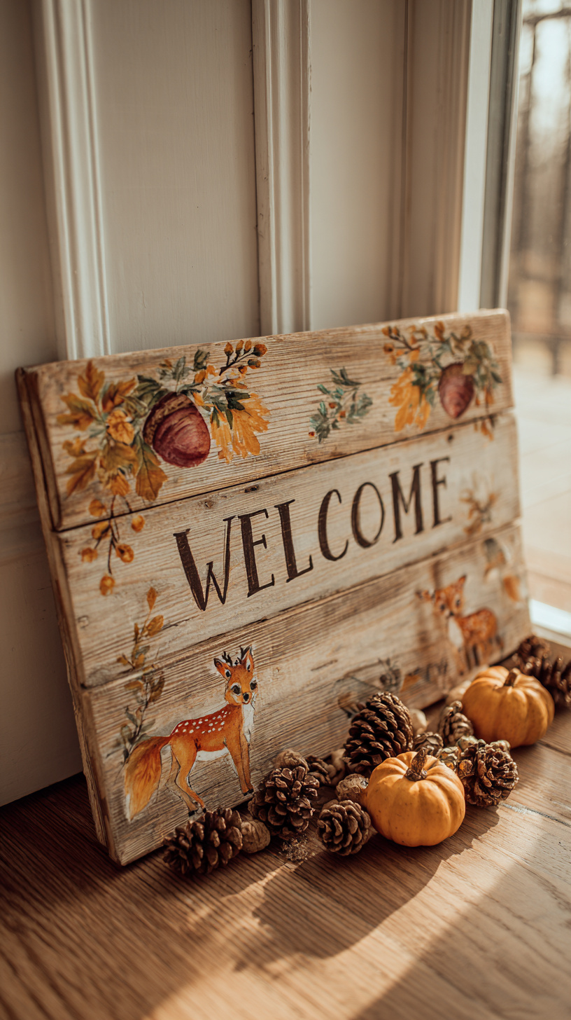 Woodland Welcome Sign - Image 1